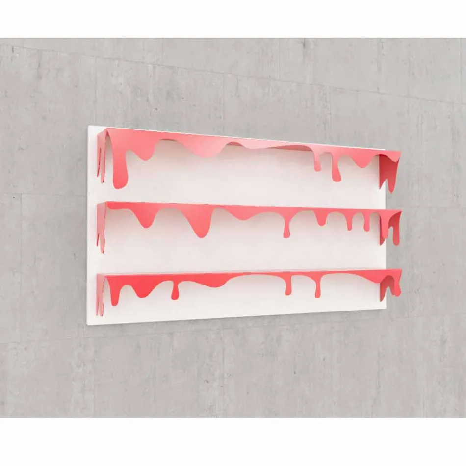 Biblioteca de diseño Kolata 130x70 (3 estantes) Mabele Viadurini