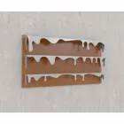 Biblioteca de diseño Kolata 130x70 (3 estantes) Mabele Viadurini