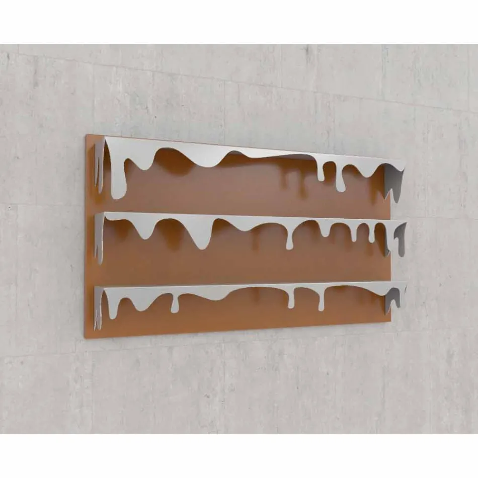 Biblioteca de diseño Kolata 130x70 (3 estantes) Mabele Viadurini