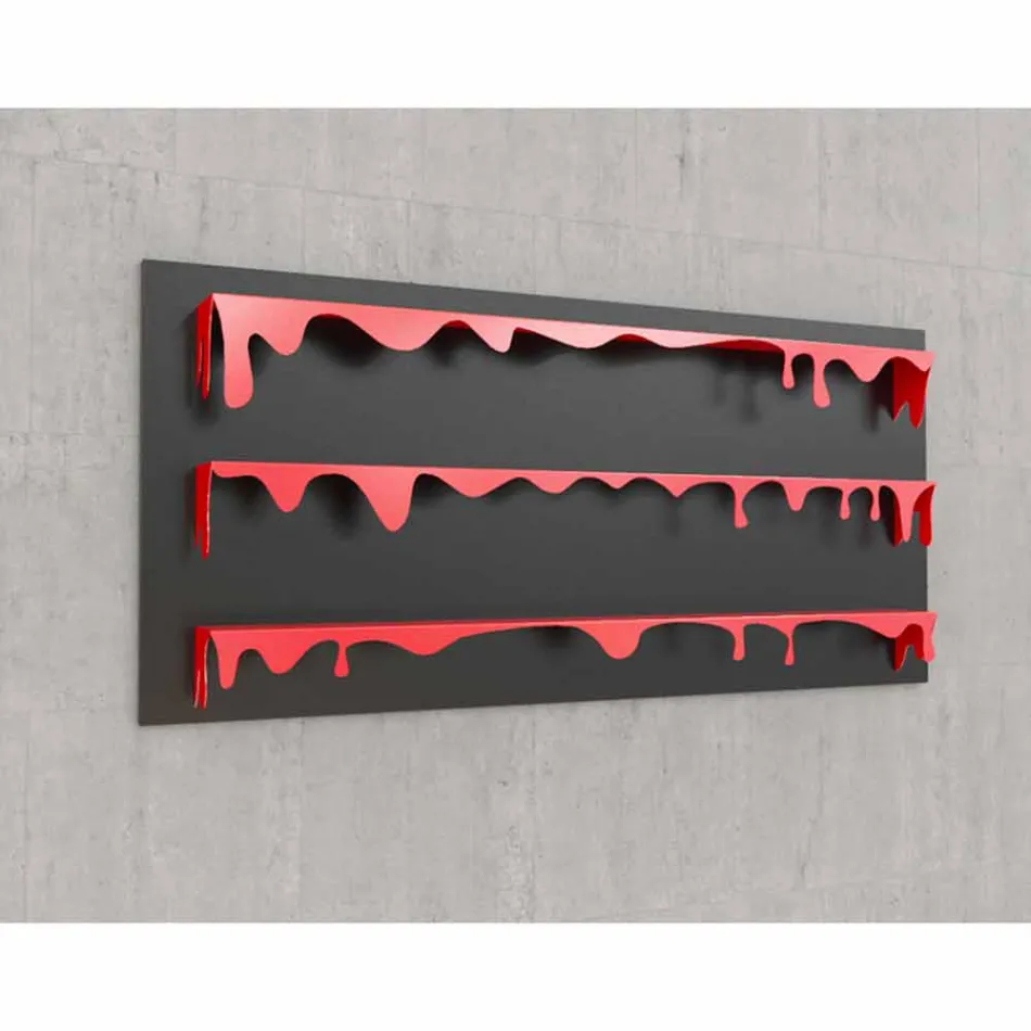 Biblioteca de diseño Kolata 186x86 (3 estantes) Mabele Viadurini