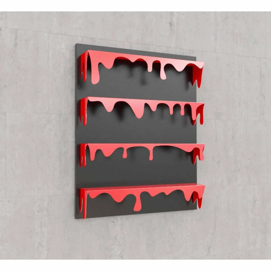 Biblioteca de diseño Kolata 90x110 (4 estantes) Mabele Viadurini