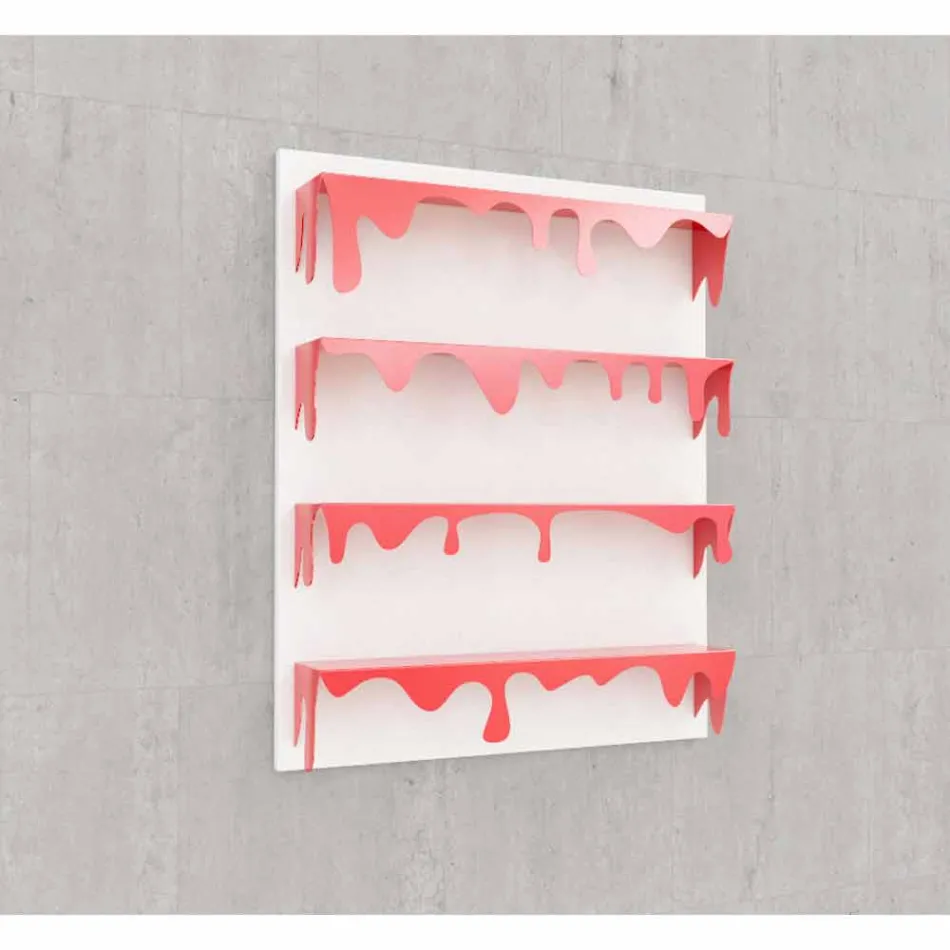 Biblioteca de diseño Kolata 90x110 (4 estantes) Mabele Viadurini