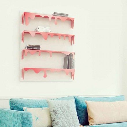 Biblioteca de diseño Kolata 90x110 (4 estantes) Mabele Viadurini