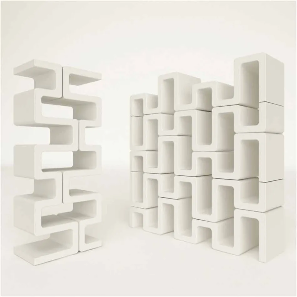 Biblioteca de Diseño Moderno Sisma Made in Italy Viadurini