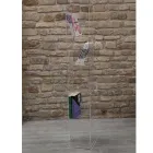 Librería de columna independiente en cristal acrílico transparente - Corrige Viadurini