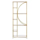 Librería independiente con tapas de acero y vidrio Diseño elegante - Noralea Viadurini