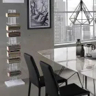 Librería de Acrílico Transparente - Cromo Viadurini