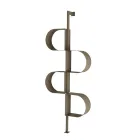 Librería vertical de metal pintado Fatima con patas ajustables Viadurini