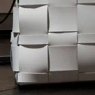 Revistero de pared de cuero de diseño Lory, hecho en Italia Viadurini