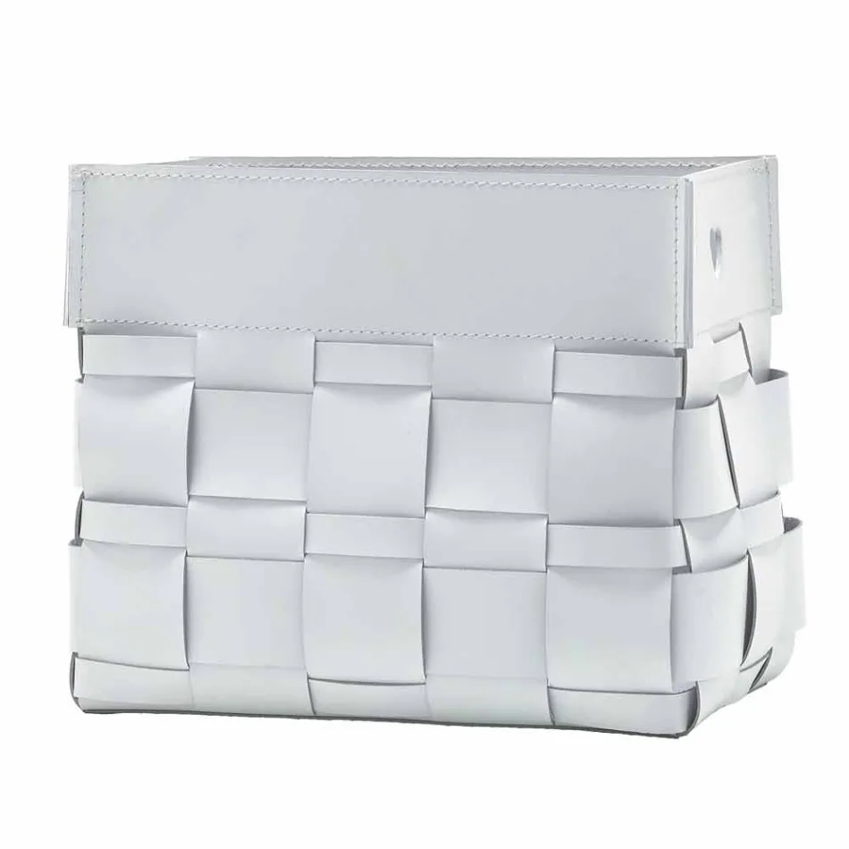 Revistero de pared de cuero de diseño Lory, hecho en Italia Viadurini