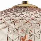 Lámpara de mesa grande de cristal veneciano en varios colores, fabricada en Italia - Elisia Viadurini