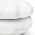 Molinillo de pimienta en mármol blanco satinado Carrara Modern Made in Italy - Faron Viadurini