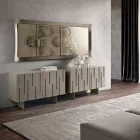 Aparador con 2 puertas push-pull de MDF fabricado en Italia - Fabrizia Viadurini