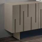 Aparador con 2 puertas push-pull de MDF fabricado en Italia - Fabrizia Viadurini