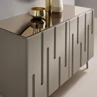 Aparador con 2 puertas push-pull de MDF fabricado en Italia - Fabrizia Viadurini