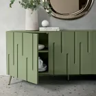 Aparador con 3 puertas push-pull de MDF fabricado en Italia - Fabrizia Viadurini