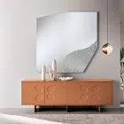 Aparador Rialto con cuatro puertas en MDF y melamina en dos acabados. Fabricado en Italia. Viadurini