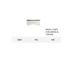 Aparador con Estructura en Mdf Blanco 2 Pies de Hierro Made in Italy - Coral Viadurini