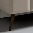 Aparador interior con 2 puertas a cuadros, fabricado en Italia - Elisabetta Viadurini