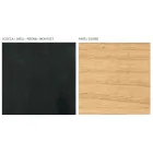 Aparador de salón con 2 o 3 puertas en acabado fresno natural Made in Italy - Zehra Viadurini