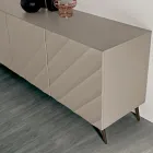 Aparador para salón con 3 puertas de MDF disponible en varios acabados - Elettra Viadurini