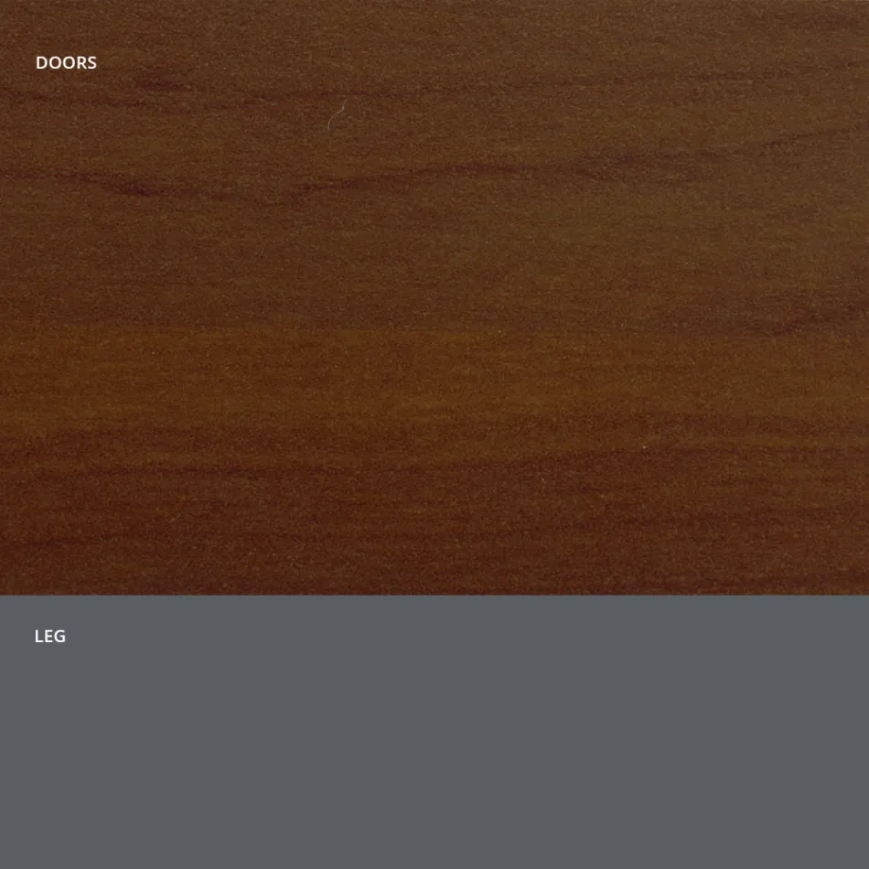 Aparador de salón en madera mate y laminado HPL Made in Italy - Fiorenza Viadurini