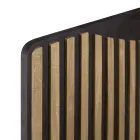 Aparador de salón con 3 puertas en acabado de roble nórdico anudado - Linda Viadurini