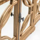 Aparador de pino natural envejecido con puertas de espejo - Agnone Viadurini