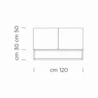 Aparador en chapa de nogal Canaletto Made in Italy - Salerno Viadurini