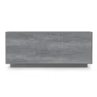 Aparador de madera lacada con 2 o 3 puertas de cerámica Made in Italy - Fiorenza Viadurini