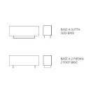 Aparador en melamina con 3 puertas de roble y espejo Made in Italy - Romina Viadurini