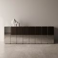 Aparador moderno de madera con espejo y diseño elegante, fabricado en Italia - Ester