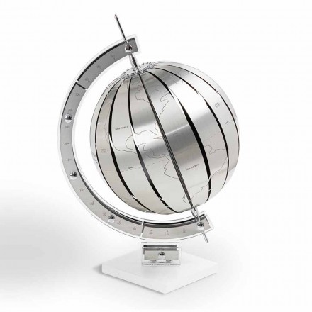 Globo del mundo por la mesa de diseño moderno, fabricado en Italia Viadurini