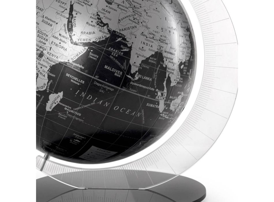 Globo de mesa moderno en diseño de plexiglás Made in Italy - Mappondo Viadurini