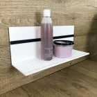 Estante de pared de Corian blanco L 35 o L 60 cm Calidad Made in Italy - Elono Viadurini