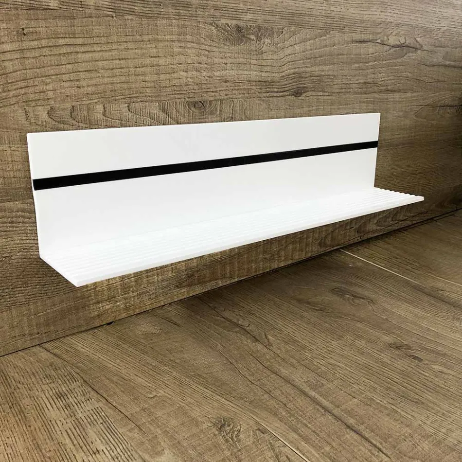 Estante de pared de Corian blanco L 35 o L 60 cm Calidad Made in Italy - Elono Viadurini