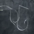 Estantería de diseño en cristal acrílico transparente Made in Italy - Teride Viadurini