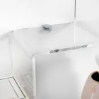 Estante para objetos de plexiglás transparente Made in Italy - Mufasa Viadurini