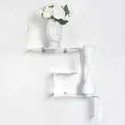 Estante para objetos de plexiglás transparente Made in Italy - Mufasa Viadurini