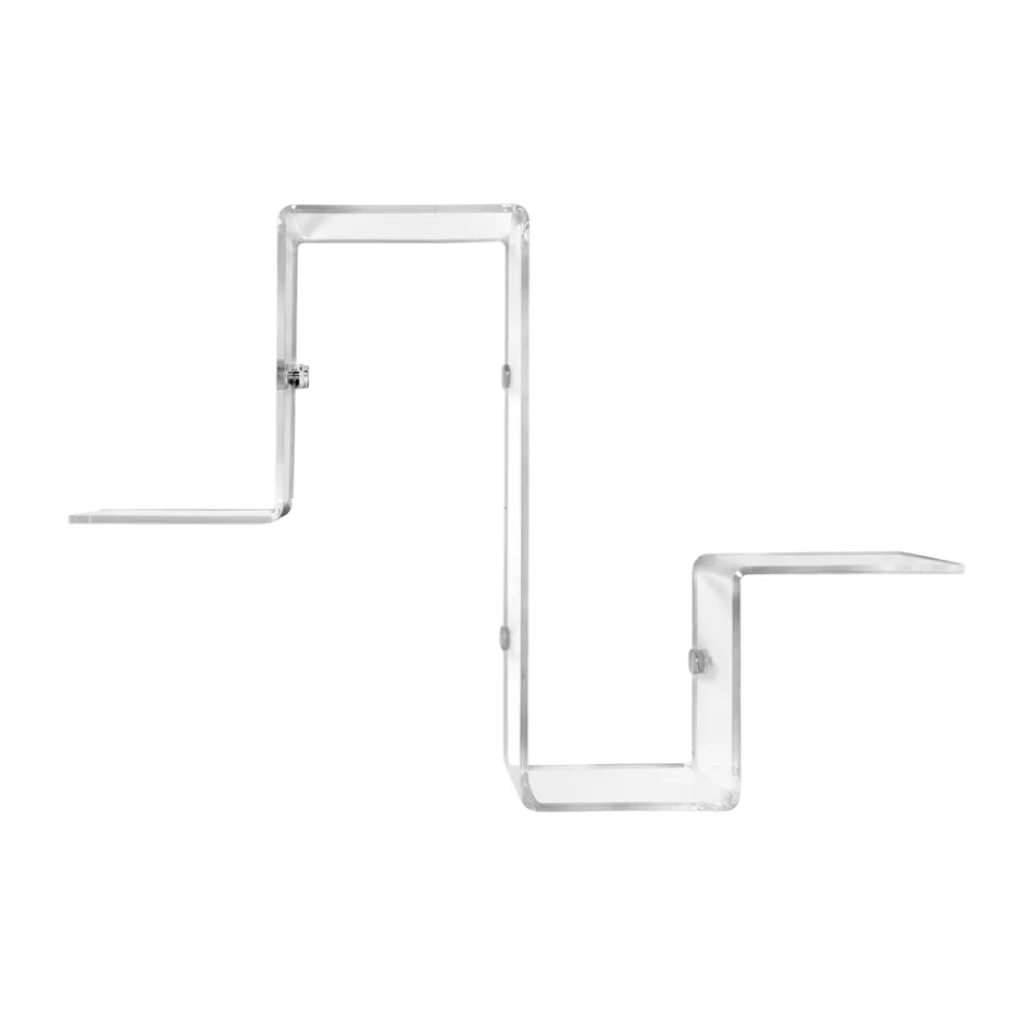 Estante para objetos de plexiglás transparente Made in Italy - Mufasa Viadurini