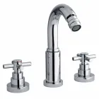 Mezclador clásico de 3 orificios en latón cromado Made in Italy - Zumbo Viadurini