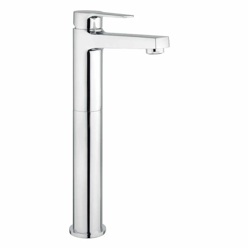 Mezclador de lavabo alto de latón sin desagüe Made in Italy - Sindra Viadurini