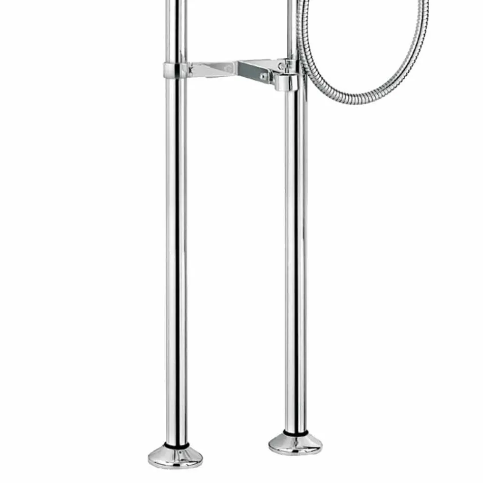 Mezclador de suelo clásico para bañera Made in Italy Latón - Omidio Viadurini