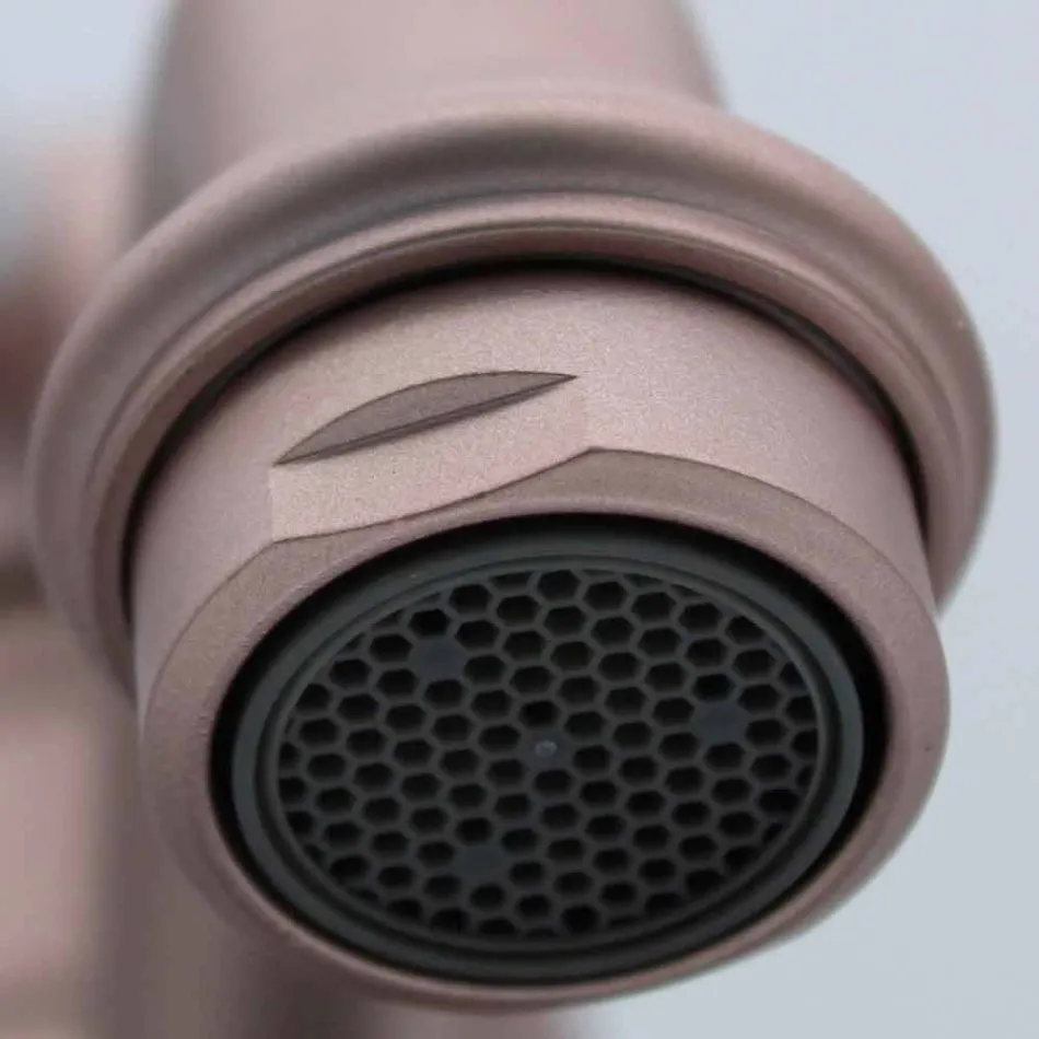 Mezclador de lavabo de latón con diseño cromado o coloreado Made in Italy - Sophie Viadurini