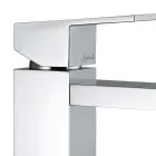 Mezclador de lavabo de baño con caño de 170 mm de distancia entre ejes Made in Italy - Medida Viadurini