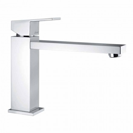 Mezclador de lavabo de baño con caño 170 mm distancia entre ejes Made in Italy - Medida Viadurini