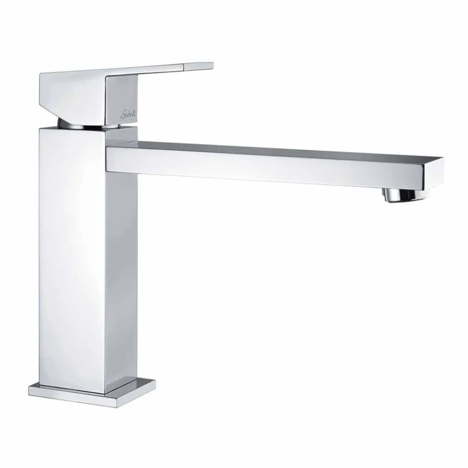 Mezclador de lavabo de baño con caño 170 mm distancia entre ejes Made in Italy - Medida Viadurini