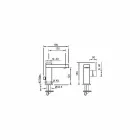 Mezclador de lavabo con palanca lateral de diseño Made in Italy - Panela Viadurini