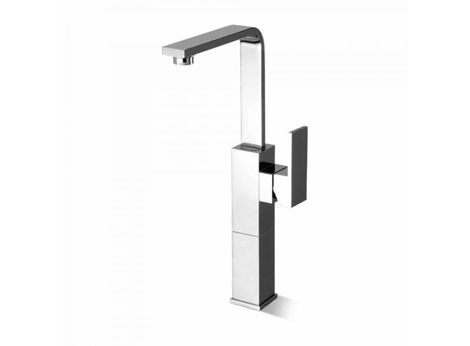 Mezclador de lavabo de baño de diseño con caño giratorio alto Made in Italy - Panela Viadurini