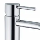 Mezclador de lavabo de baño en latón cromado de diseño moderno Made in Itlay - Liro Viadurini